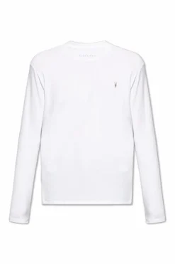 AllSaints BIAŁY T-shirt z długimi rękawami 'Brace'