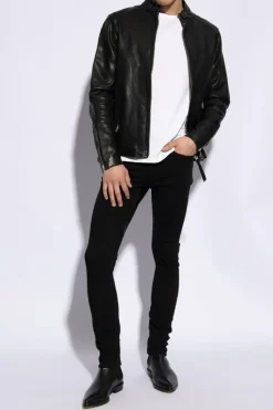 AllSaints BIAŁY T-shirt z długimi rękawami 'Brace'