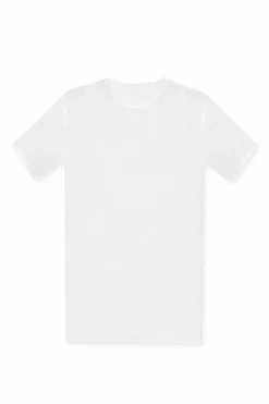 AllSaints BIAŁY T-shirt z okrągłym dekoltem 'Figure'