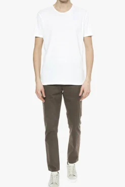 AllSaints BIAŁY T-shirt z okrągłym dekoltem 'Figure'