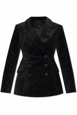 AllSaints CZARNY Aksamitna marynarka `Seventh`