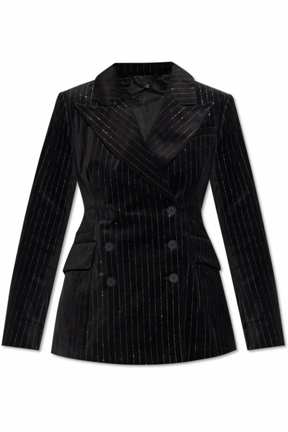 AllSaints CZARNY Aksamitna marynarka `Seventh`