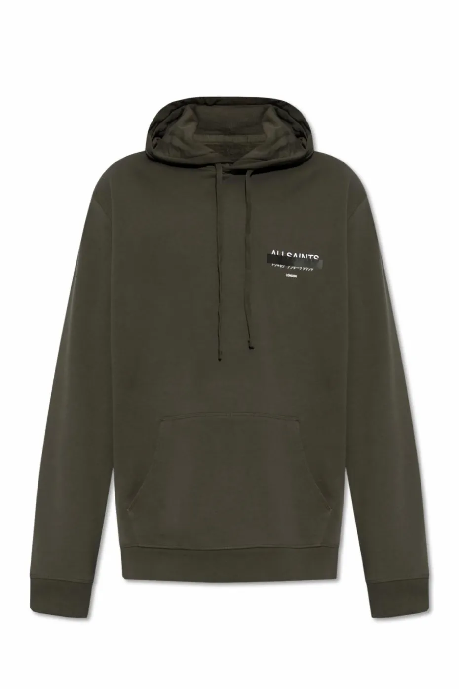 AllSaints CZARNY Bluza z kapturem `Redact`