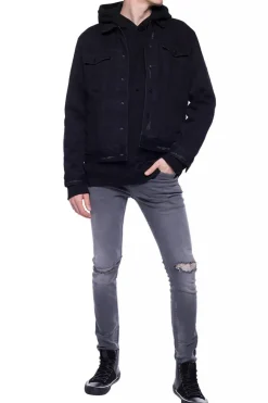 AllSaints CZARNY Bluza z kapturem ‘Raven’