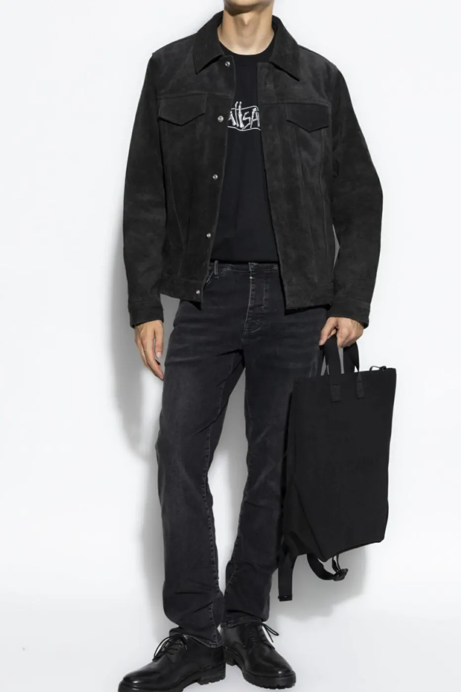 AllSaints CZARNY Jeansy `Sid` typu `skinny`