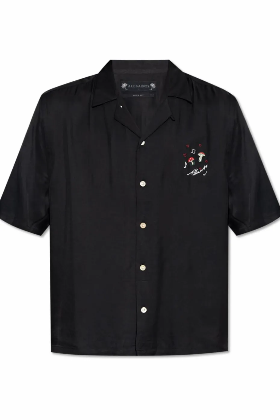 AllSaints CZARNY Koszula `Fungi`