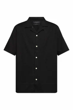 AllSaints CZARNY Koszula `Hudson`