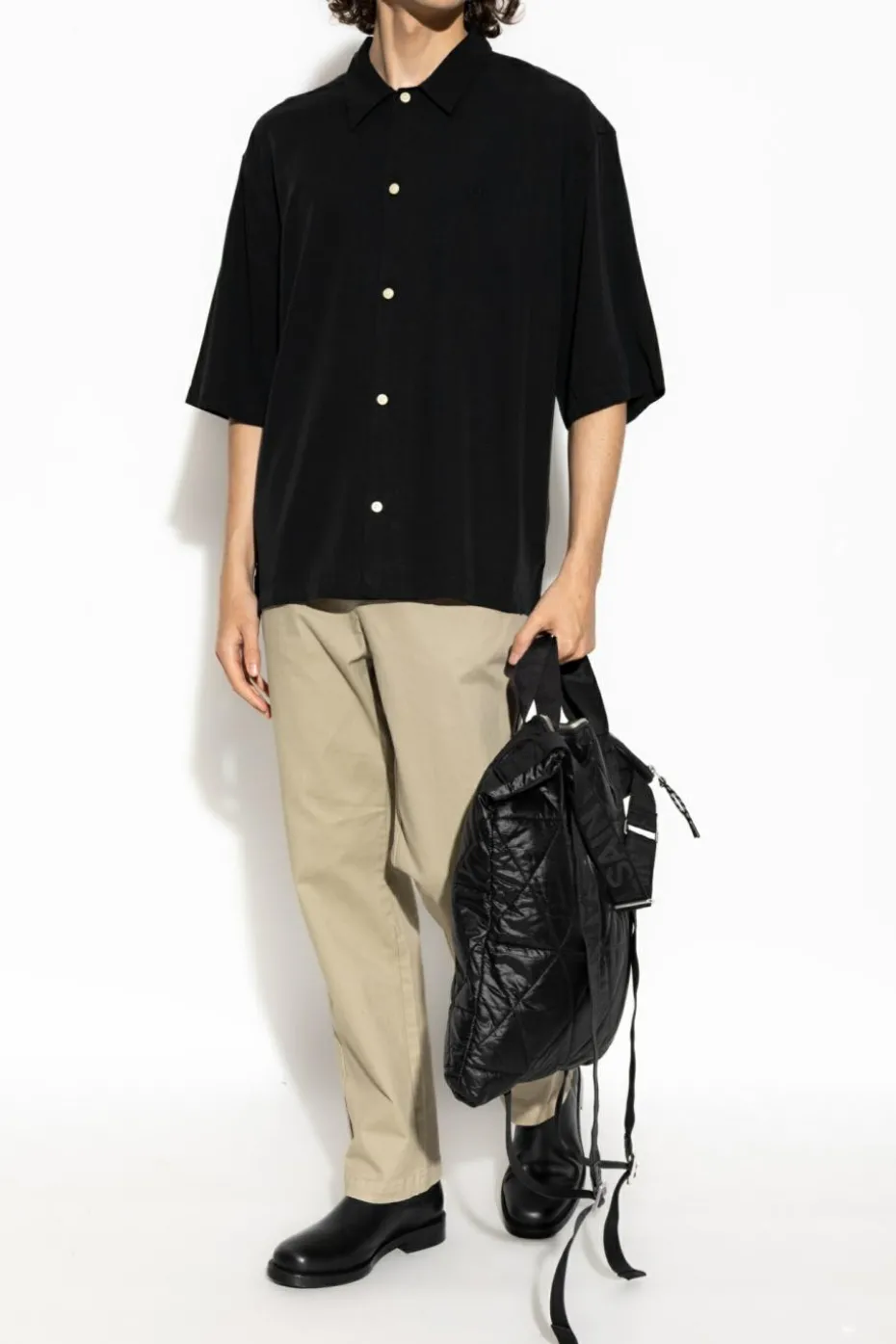 AllSaints CZARNY Koszula `Rialot`