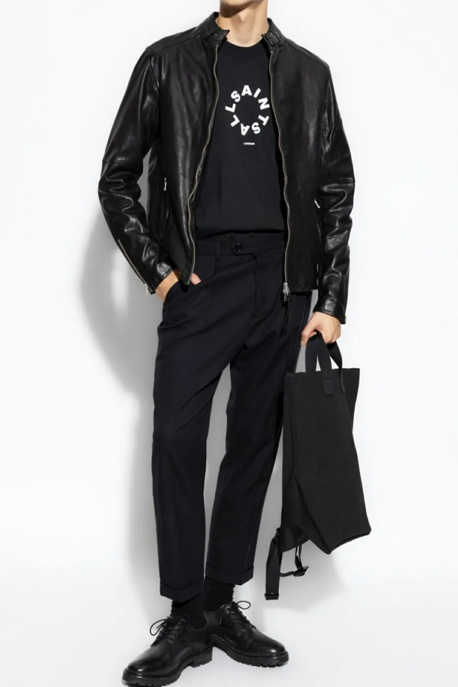AllSaints CZARNY Kurtka `Cora`