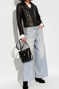 AllSaints CZARNY Kurtka 'Dalby' typu 'biker'