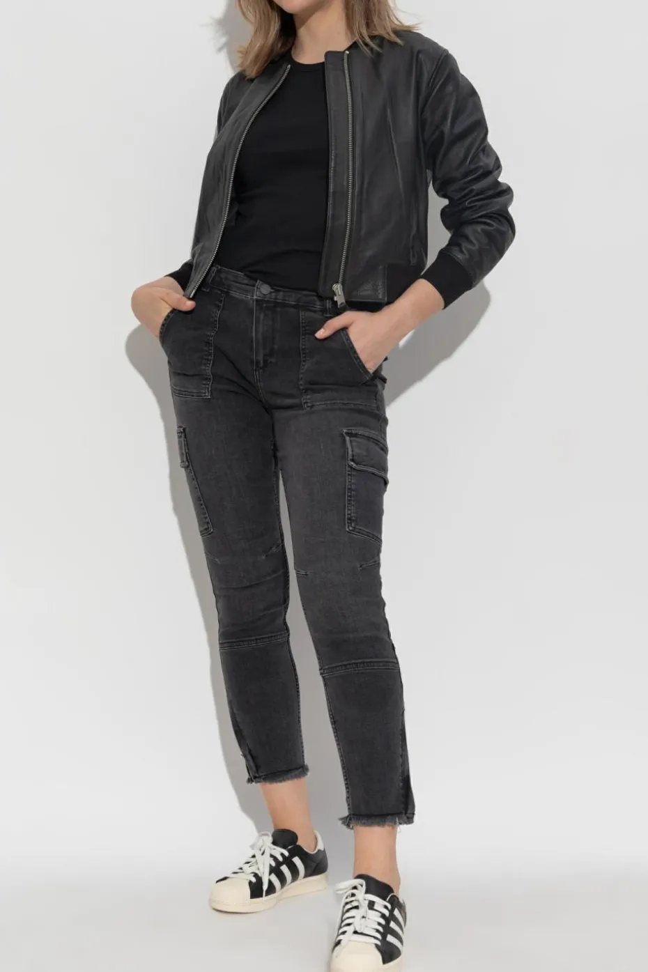 AllSaints CZARNY Kurtka `Orten`