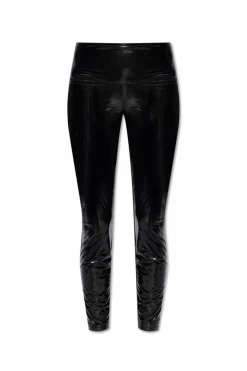 AllSaints CZARNY Lateksowe leginsy `Cora`