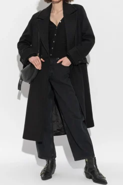 AllSaints CZARNY Płaszcz `Mabel`