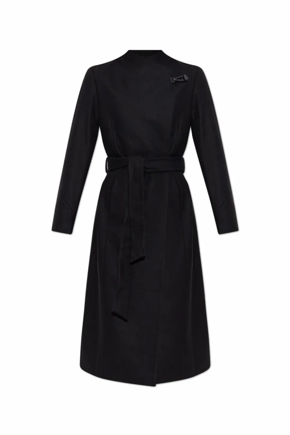 AllSaints CZARNY Płaszcz `Riley`