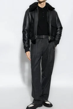 AllSaints CZARNY Polo ‘Mode’