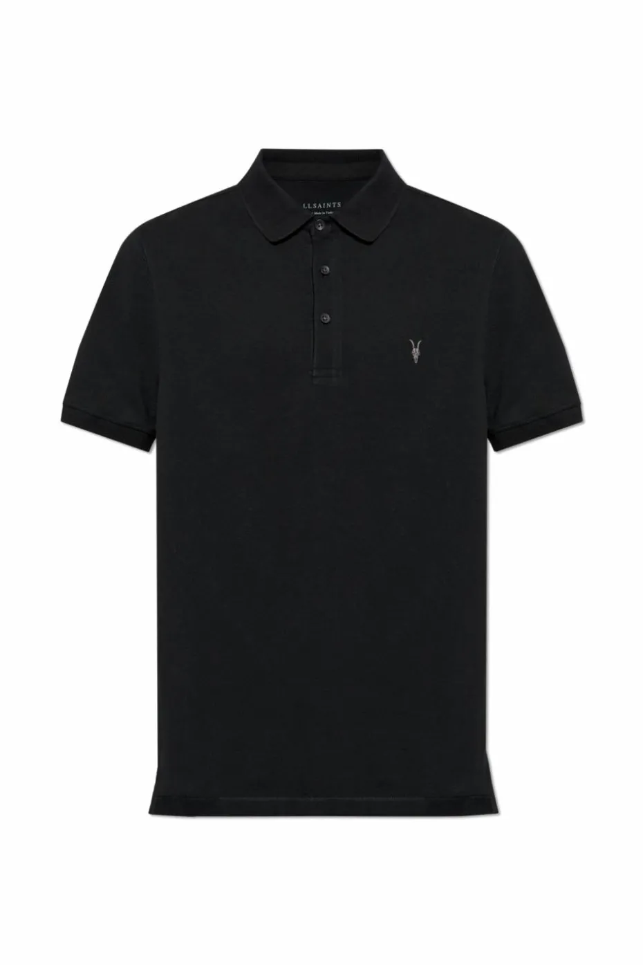 AllSaints CZARNY Polo `Reform`