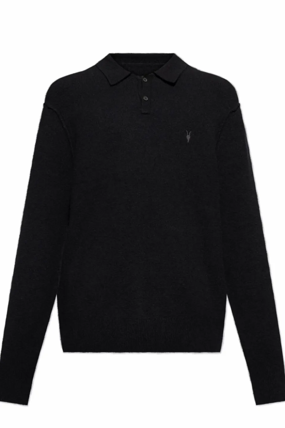 AllSaints CZARNY Polo `Statten`