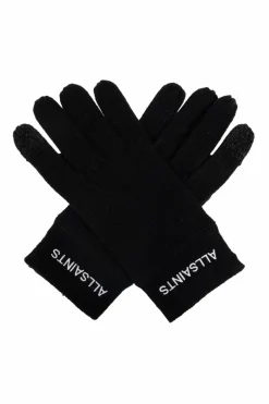 AllSaints CZARNY Rękawice z logo