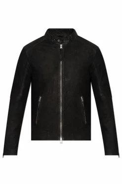 AllSaints CZARNY Skórzana kurtka `Cora`