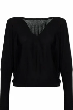 AllSaints CZARNY Sweter `Julieana`