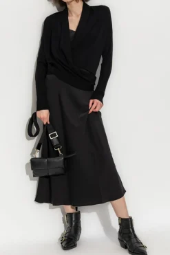 AllSaints CZARNY Sweter `Wasson`