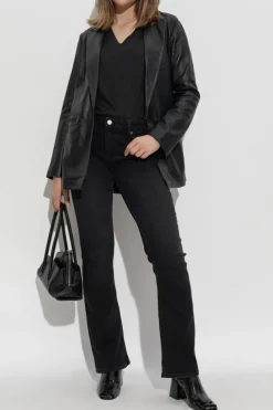 AllSaints CZARNY Top `Anna`