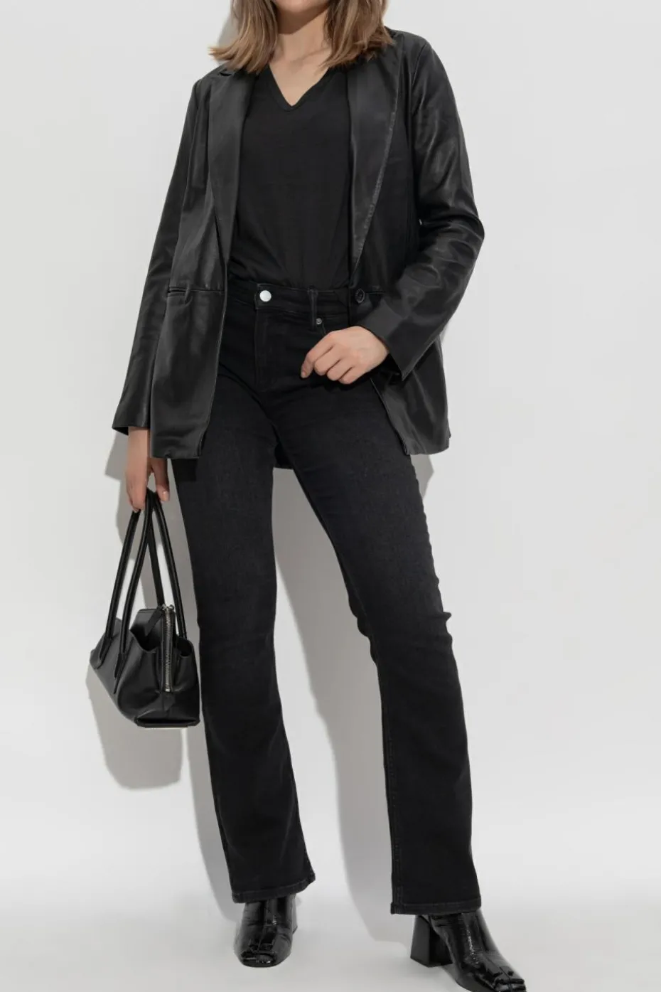 AllSaints CZARNY Top `Anna`