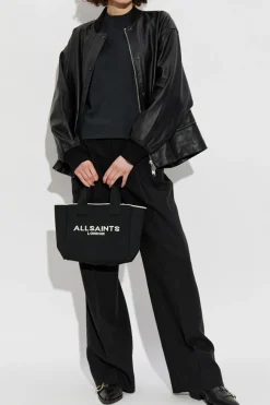 AllSaints CZARNY Top `Imogen`