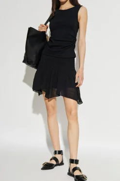 AllSaints CZARNY Top `Katarina`