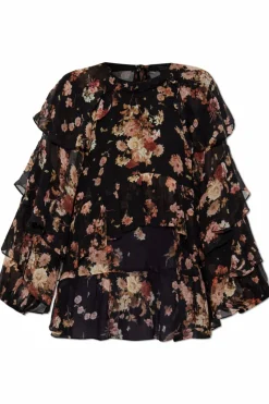 AllSaints CZARNY Top `Lissie`