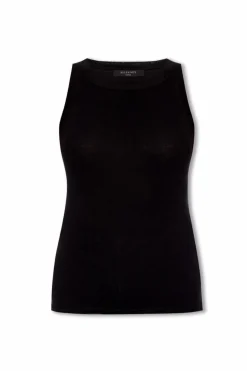 AllSaints CZARNY Top `Rina`