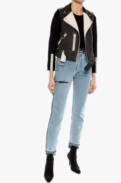 AllSaints CZARNY Top `Rina`