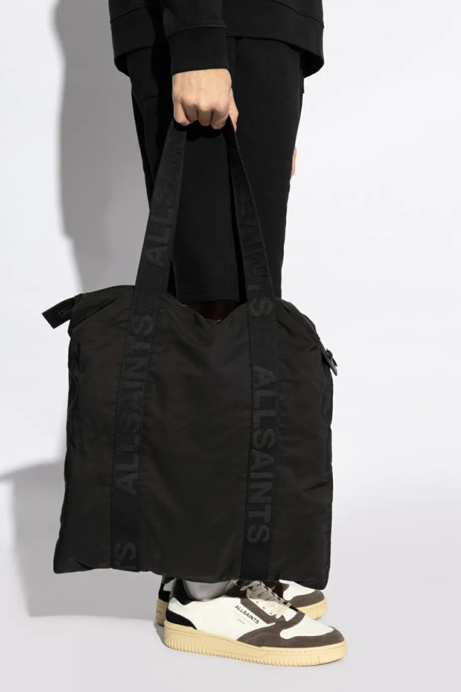 AllSaints CZARNY Torba ‘Afan’ typu ‘shopper’