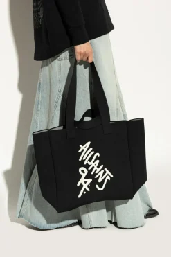 AllSaints CZARNY Torba `Izzy` typu `shopper’