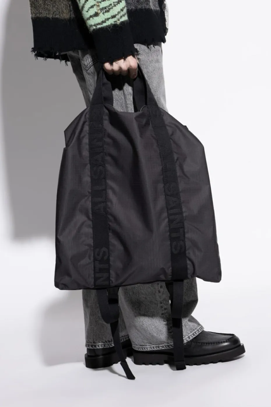 AllSaints CZARNY Torba `Kei`