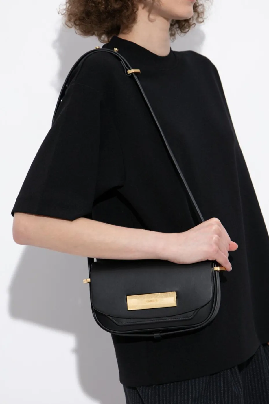 AllSaints CZARNY Torba na ramię `Etta`