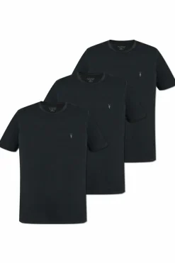 AllSaints CZARNY Trójpak t-shirtów `Brace`