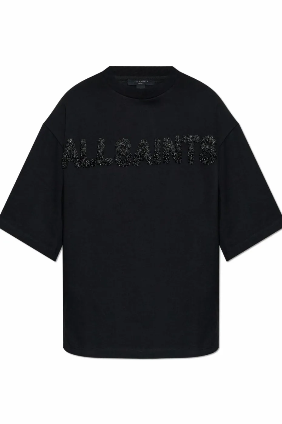 AllSaints CZARNY T-shirt `Amelie`