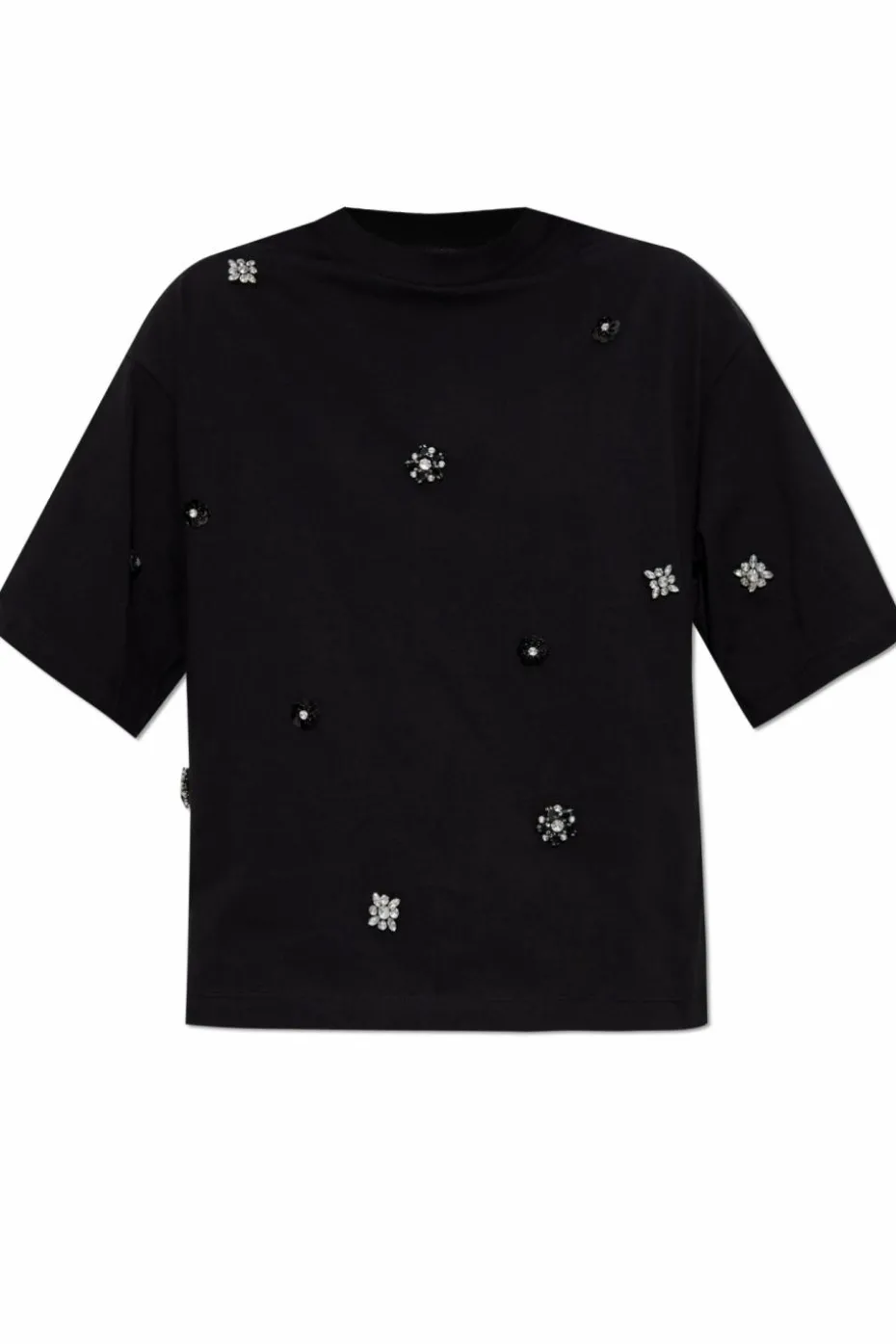 AllSaints CZARNY T-shirt `Amelie`
