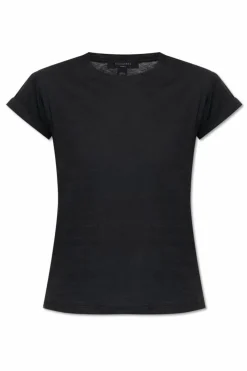 AllSaints CZARNY T-shirt `Anna`