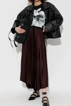 AllSaints CZARNY T-shirt `Lena`