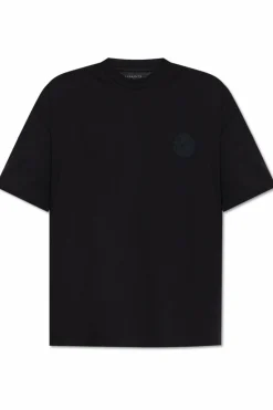AllSaints CZARNY T-shirt `Waved`