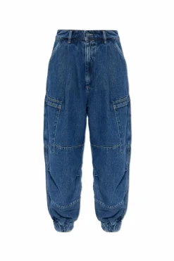 AllSaints GRANATOWY Jeansy `Sol`
