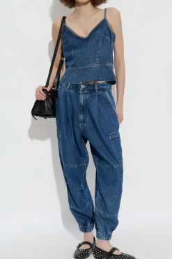 AllSaints GRANATOWY Jeansy `Sol`