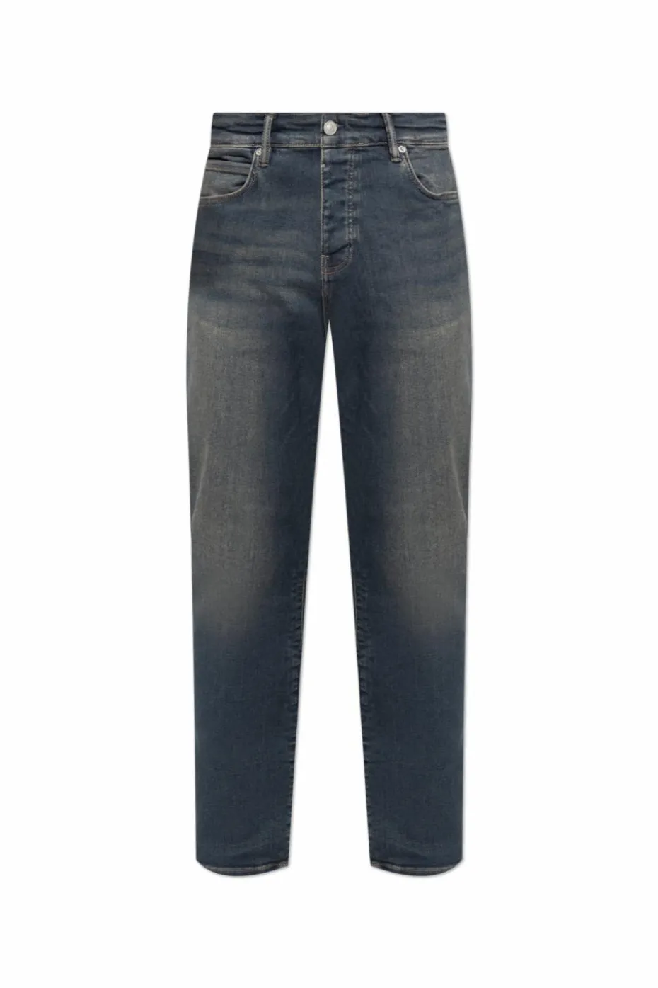AllSaints GRANATOWY Jeansy `Sid` typu `skinny`