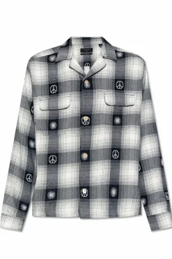 AllSaints GRANATOWY Koszula `Castor`
