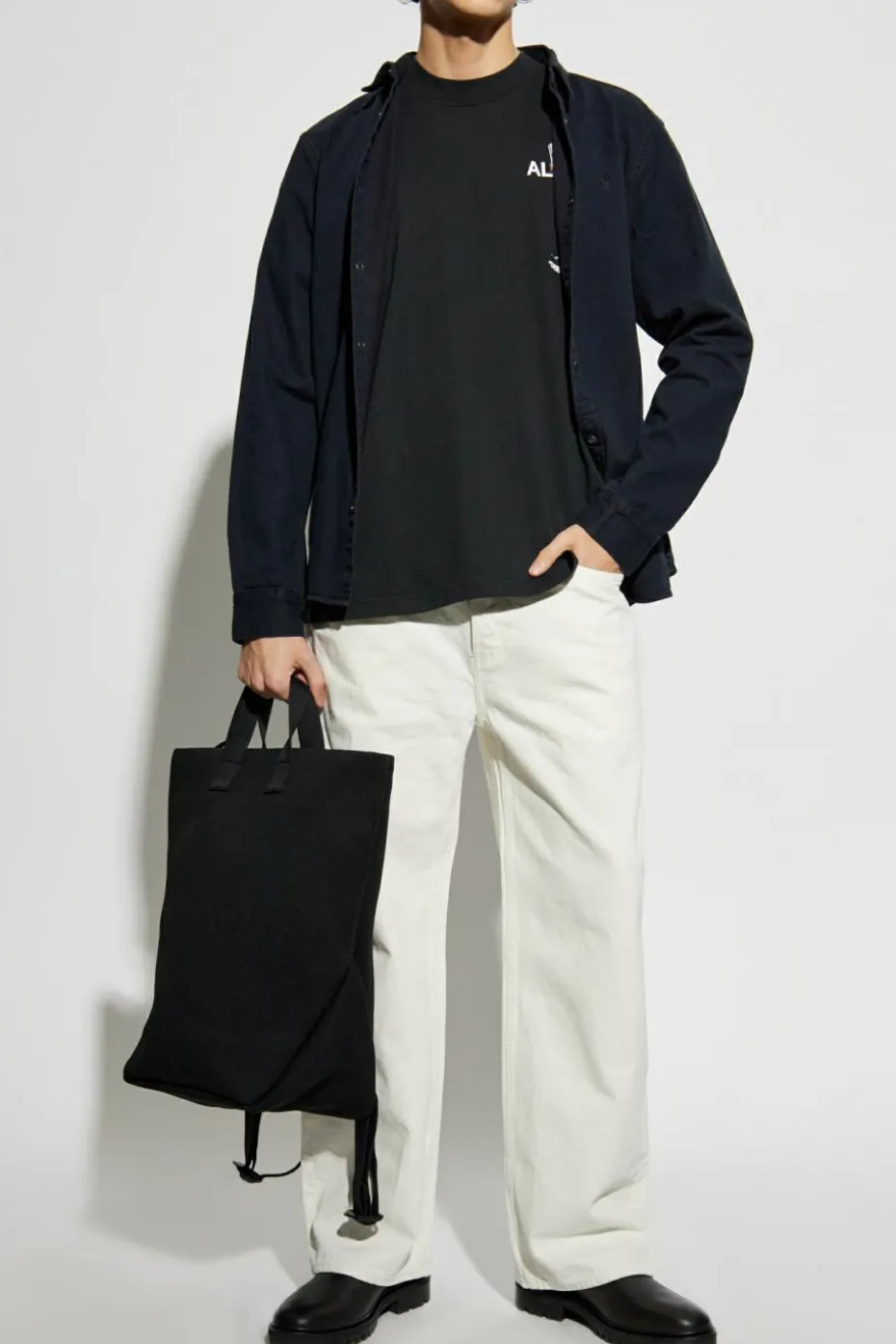 AllSaints GRANATOWY Koszula `Gleason`