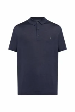 AllSaints GRANATOWY Polo `Mode`