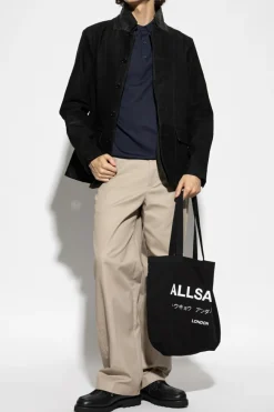 AllSaints GRANATOWY Polo `Mode`