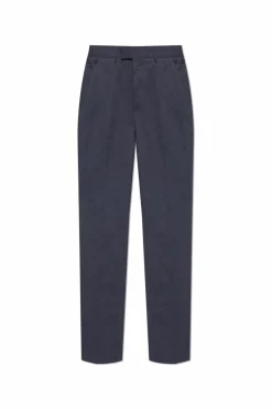 AllSaints GRANATOWY Spodnie `Bay`